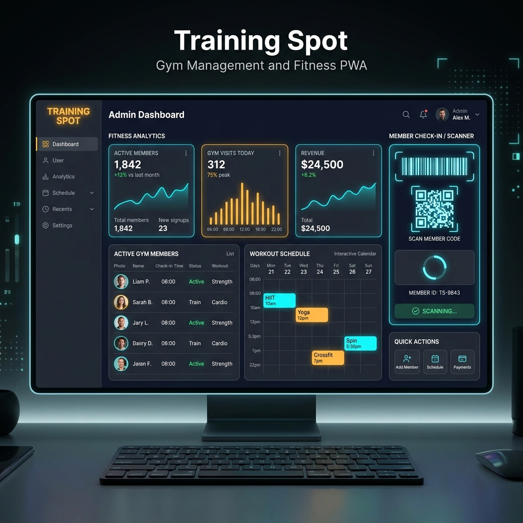 Training Spot PWA platforma